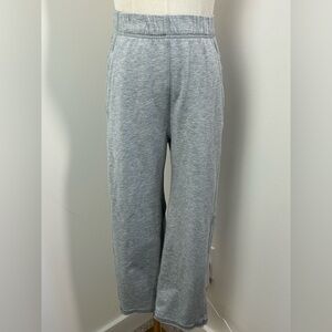 lululemon athletica Heather Gray Wide-Leg Track Pants